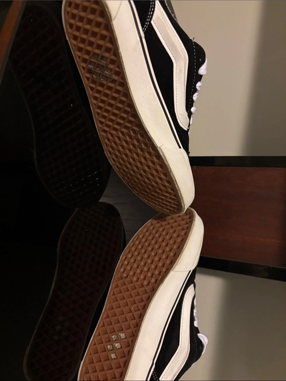 Vans Black & White Low-Top Skate Sneakers